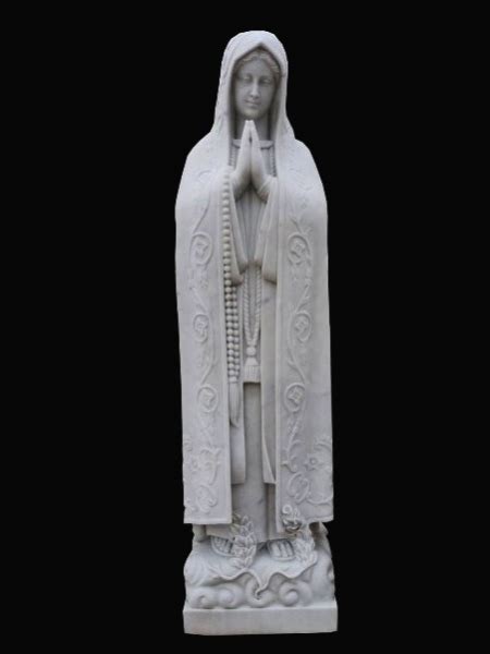 Blessed Mother Mary Marble Statue Dsf C71