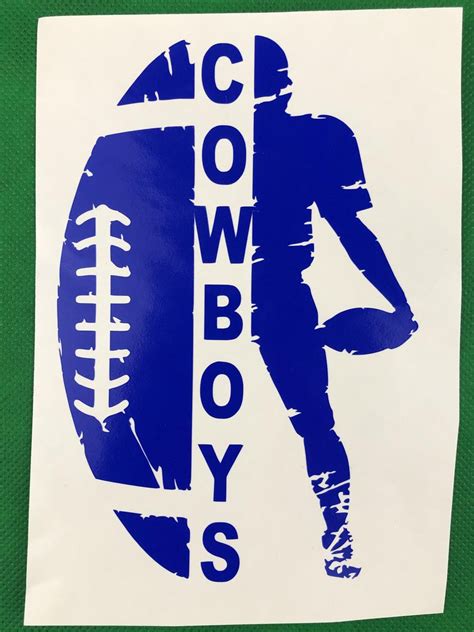Find out the latest on your favorite nfl teams on cbssports.com. Dallas Cowboys Football Player Blue Vinyl Decal, New, Gift ...