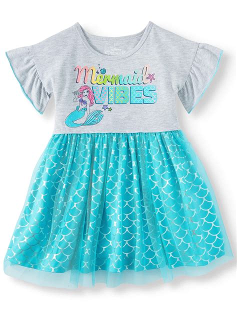 Disney Princess The Little Mermaid Tutu Dress Toddler Girls