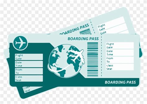 Download Vector Graphics Free Pictures Indigo Boarding Pass Clipart Png Download Pikpng
