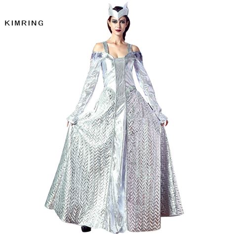 Kimring Adult Princess Dress Cosplay Winters War Queen Costume