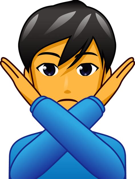 Man Gesturing No Emoji Download For Free Iconduck