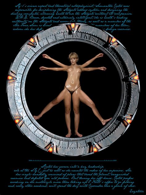 Post Amanda Tapping Exyztenz Fakes Leonardo Da Vinci Samantha Carter Stargate Stargate