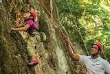 Kids Climbing Rock