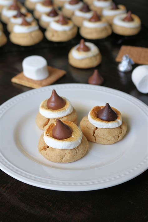 Easy Hershey Kiss Smores Cookies Recipe Kiss Cookie Recipe