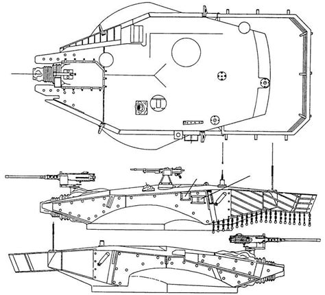 Merkava Mk I Turret Tech Info Turret Diagram
