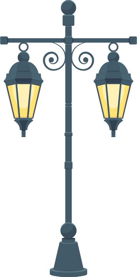 Vintage Street Lamp Clipart Design Illustration 9379850 Png
