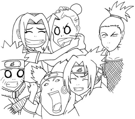 Inicio / equipo 7 y 10 en naruto. Dibujos de Equipo 7 y 10 En Naruto para Colorear, Pintar e ...