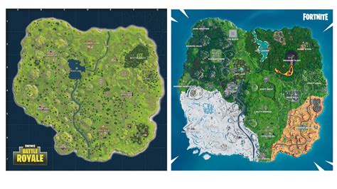 Fortnite Map Comparison Season 1 And 9 I Dont Think We Realise How