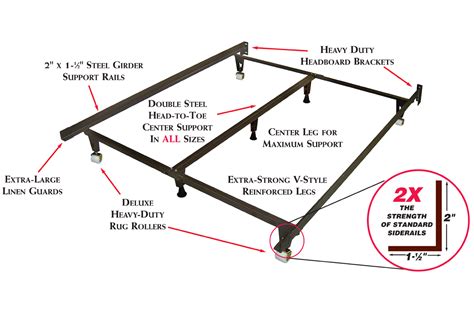 Heavy Duty Metal Bed Frame Universal Size