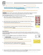 The more electron configuration practice problems you do the better you'll perform on quizzes and exams. Electron Configuration Student Expoloration.odt - Name ...