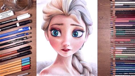 Drawing Frozen Elsa Snow Queen Drawholic Youtube