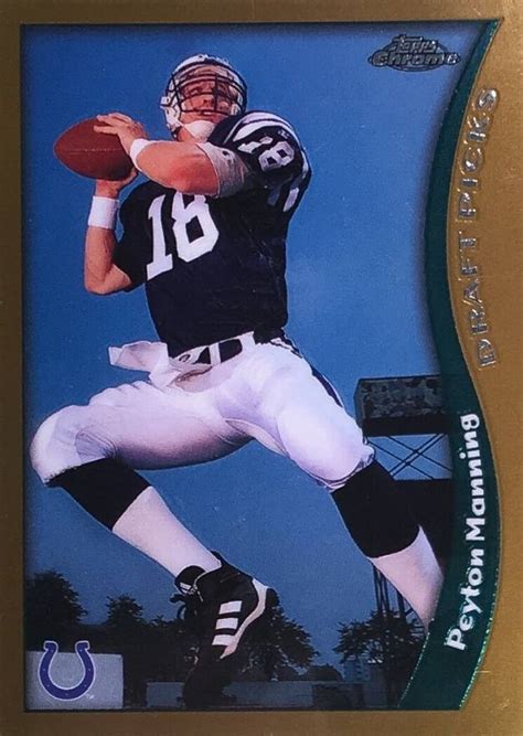 We weren't able to find any products for this category. 1998 Topps Chrome Peyton Manning #165 Football - VCP Price ...
