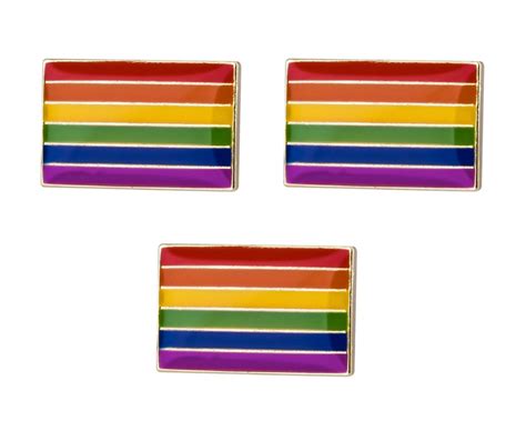Rainbow Flag Lapel Pin 18mm X 11mm 34 X 12 Gay Etsy