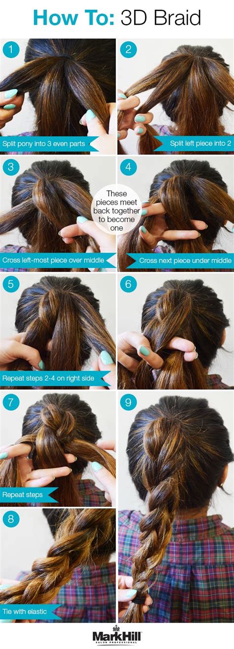 The main secret of success is frequent practice of braiding. Learn how to make this intricate 3D braid with our step-by-step guide. (With images) | Braids ...