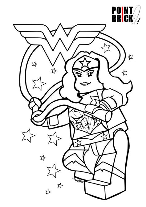 Disegni Da Colorare LEGO DC Comics Super Heroes Wonder Woman Clicca