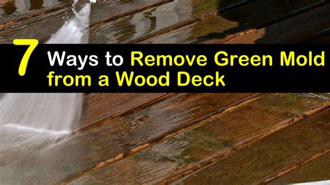 First, mold growth can appear after a leak from the water supply lines or the drain pipe. 7 Ways to Remove Green Mold from a Wood Deck