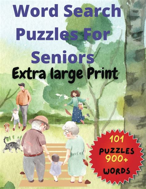 Word Search Puzzles For Seniors Extra Large Print By Garb Media Group