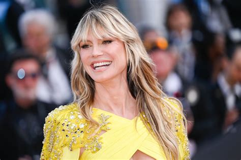 Heidi Klums Yellow Cutout Gown At Cannes Film Festival 2023 Popsugar Fashion Uk Photo 8