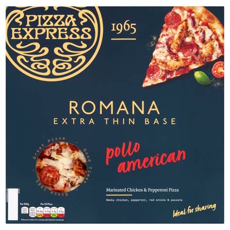 Fodmaps Gluten And More Pizza Express Romana Pollo American Pizza 375g