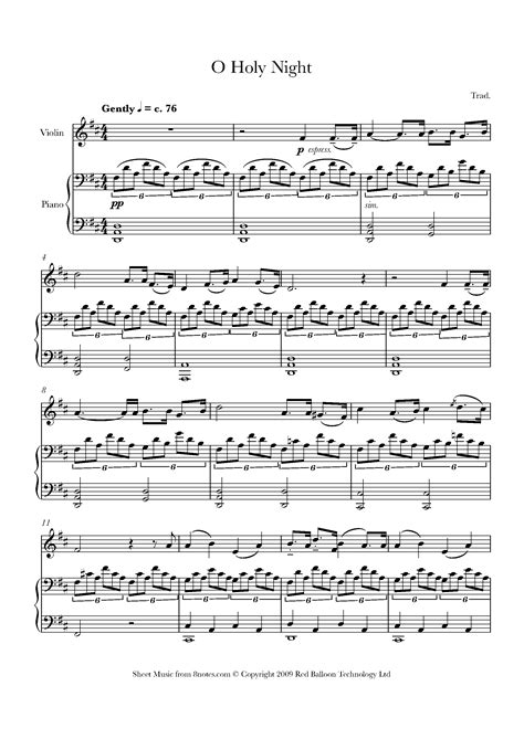 O Holy Night Sheet Music For Violin Notes Hot Sex Picture