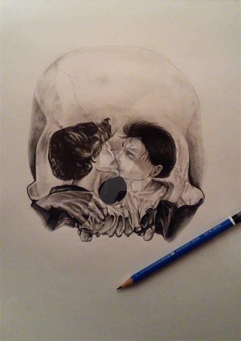 Skull Optical Illusion Drawing By Jiiiii On Deviantart