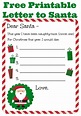 Letter To Santa - Free Printable - events to CELEBRATE!