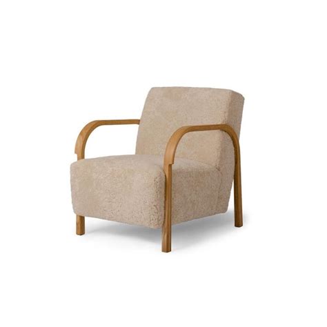 Sheepskin Arch Lounge Chair By Mazo Design Chairish
