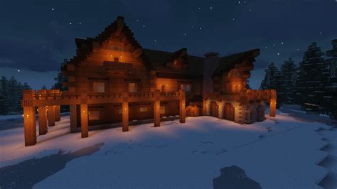 In today's minecraft 1.14 building tutorial we're going to make a minecraft log cabin that is perfect for minecraft survival! A log cabin that I built on a server. Any thoughts ...