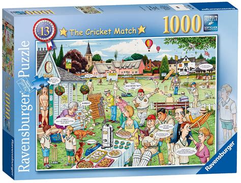 Ravensburger Best Of British The Cricket Match 1000 Piece Jigsaw Puzzle