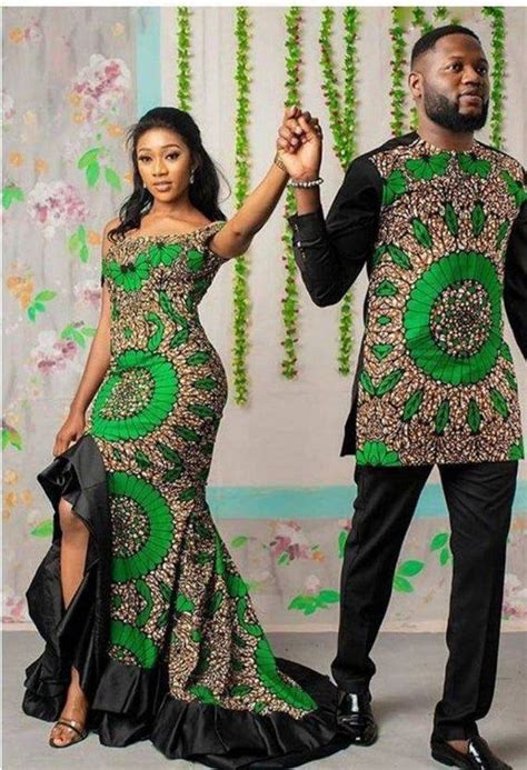 Wedding Suit African Couple Ankara Couple Danshiki Couple Etsy Traditional African Clothing