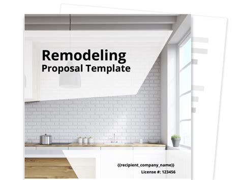 Remodeling Proposal Template Free And Fillable Proposable