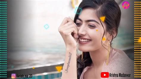 Your smile is the cutest thing ever. Rashmika Mandana Cute 🥰🤗 Expression whatsapp status ...