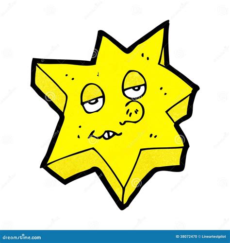 Funny Star Cartoon Character Stock Illustration Illustration Of