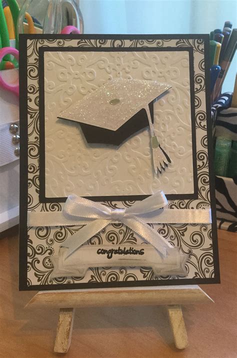 Graduation Card Used Cricut Design Space For Cap And Spellbinders Tag