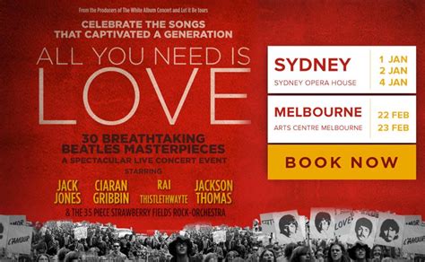 Guitar Speak Podcast Live Concert Review All You Need Is Love Sydney