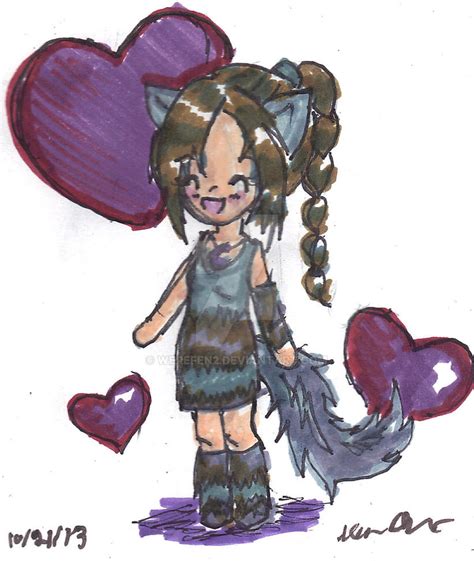 Chibi Wolf Girl By Werefen2 On Deviantart