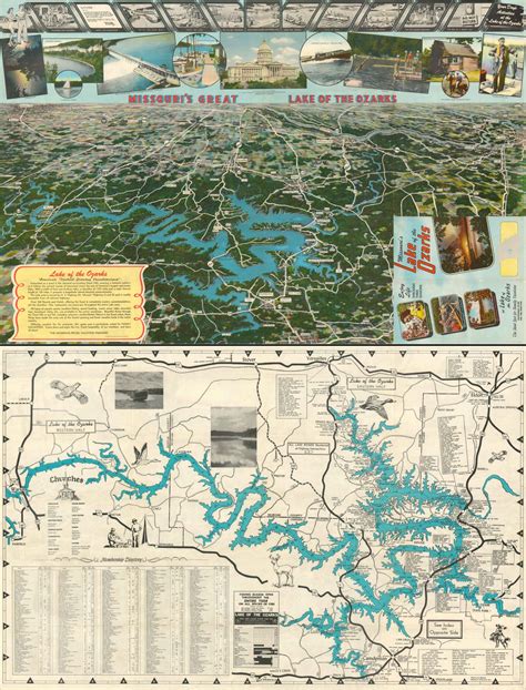 Missouris Great Lake Of The Ozarks Curtis Wright Maps