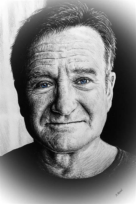 Robin Williams Reflections Drawing By Andrew Read Fine Art America