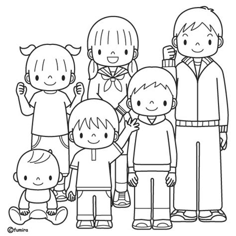 Dibujos de la familia para. LA FAMILIA LAMINAS PARA PINTAR