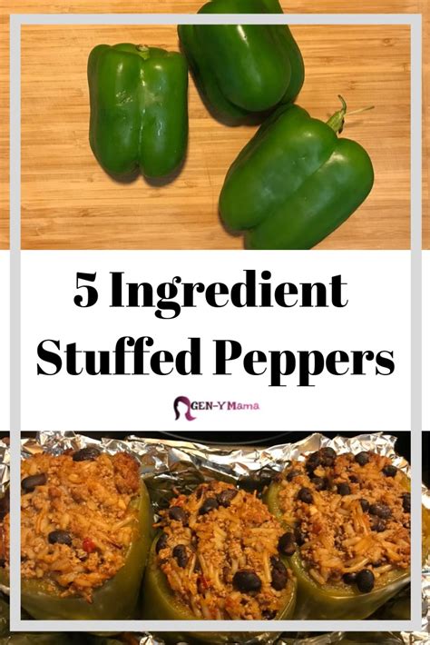Stuffed Pepper Recipe Gen Y Mama