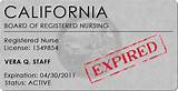 Photos of Expired License Ca