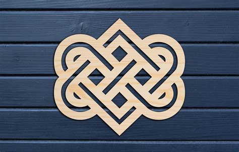 Celtic Knot Wall Decor From Wood Wooden Wall Art Bedroom Etsy