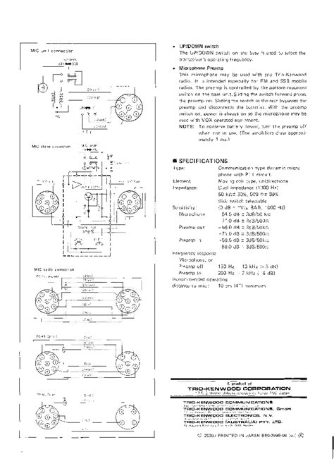 Kenwood Mc 60 Microphone Wiring Diagram Circuit Diagram