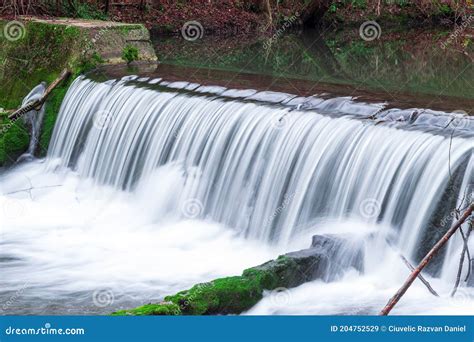 A Beautiful Waterfall With Long Exposure Time Stock Image Image Of