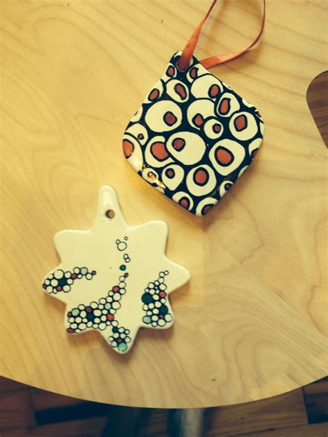 Ceramic ornaments from Michaels with paint pens and Sharpies. | Ceramic painting, Ceramic ...