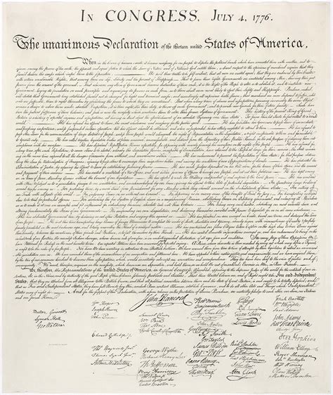 The unanimous declaration of the thirteen united* states of america. United States Declaration of Independence - Wikipedia