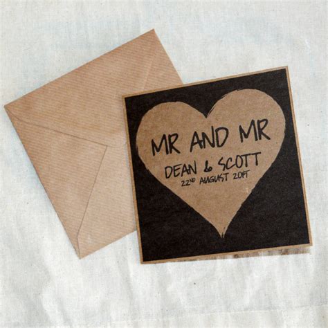 personalised same sex wedding card for gay couple by pink my xxx hot girl