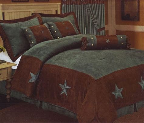 7 Pieces Luxury Western Lodge Oversize Comforter Set Lone Star Micro