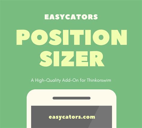 Position Sizer for ThinkOrSwim - Easycators Thinkorswim Downloads